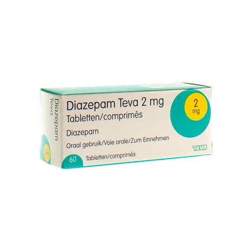 Diazepam 2 mg - 60 tabletten verpakking benzodiazepinen kopen zonder recept lichte dosering Nederland België