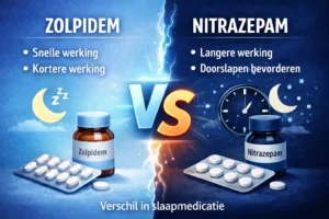 Vergelijking tussen zolpidem en nitrazepam met verschil in werking duur en toepassing bij slaapmedicatie