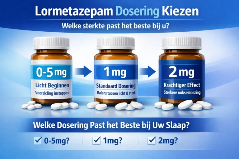 Lormetazepam dosering kiezen vergelijking 0-5mg 1mg 2mg slaapmedicatie