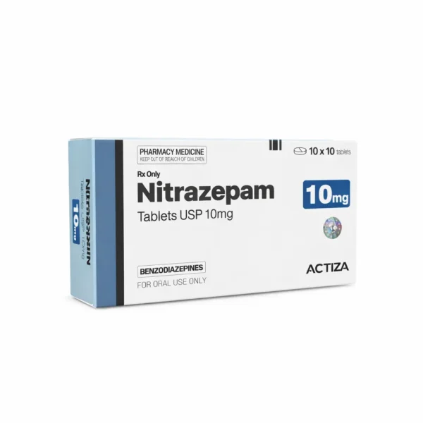 Nitrazepam 10mg 30 tabletten verpakking met blister sterke slaapmedicatie