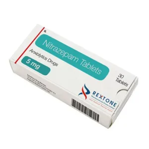 Nitrazepam 5mg 30 tabletten verpakking met blister slaapmedicatie benzodiazepine