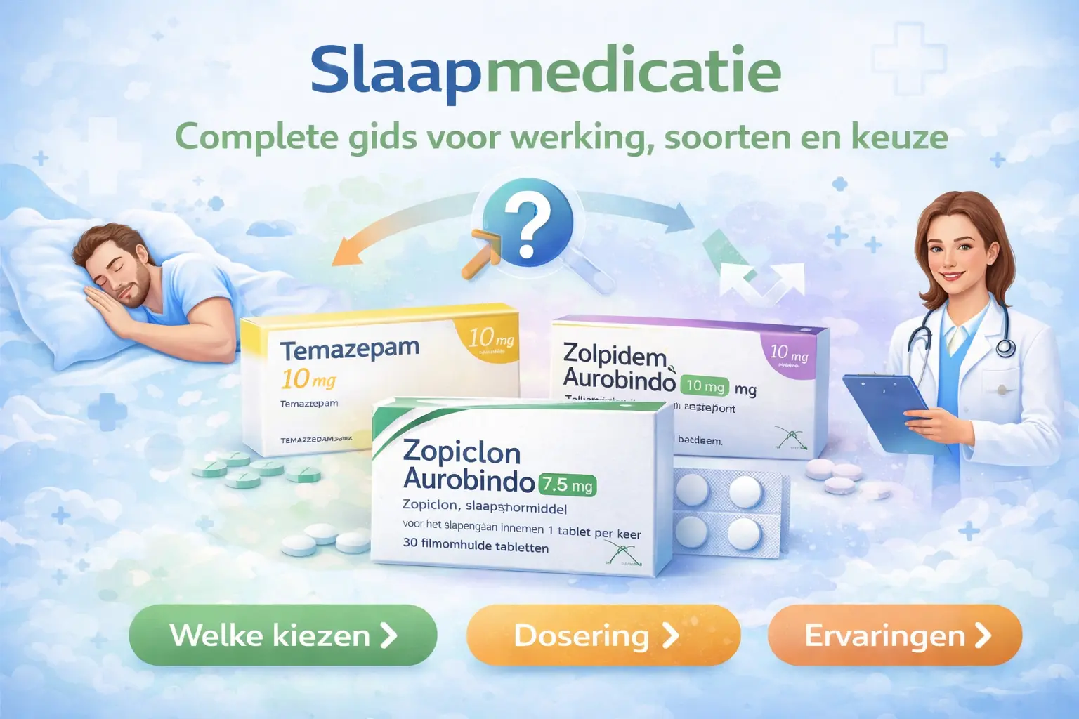 Slaapmedicatie gids overzicht temazepam zolpidem zopiclon werking en keuze